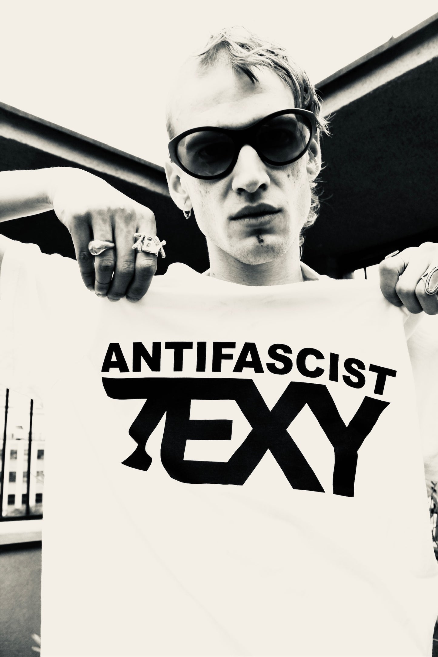 7EXY ANTIFASCIST tee